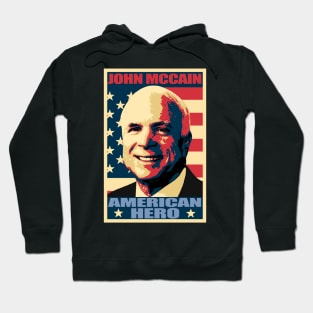 John McCain American Hero Pop Art Hoodie